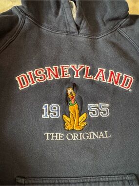 Disneyland Pluto 1955 Navy Hoodie vintage
